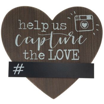 Photo 1 of Capture The Love Heart Wood Decor
