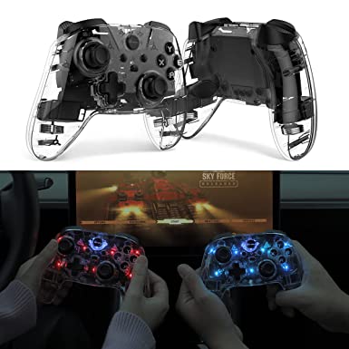 Photo 1 of TPARTS Crystal-LED Wireless Game Controller Compatible With Tesla/PC (SPECIAL PROGRAMMED FOR TESLA)
