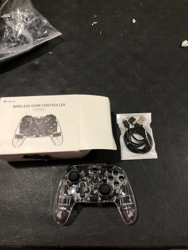 Photo 2 of TPARTS Crystal-LED Wireless Game Controller Compatible With Tesla/PC (SPECIAL PROGRAMMED FOR TESLA)
