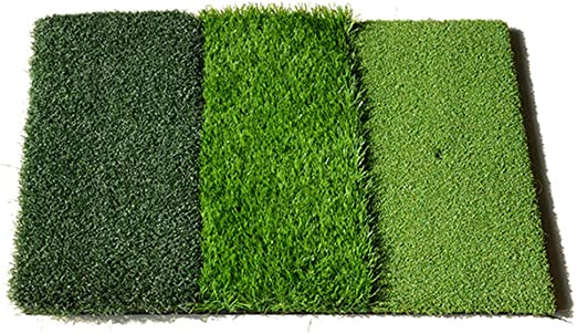 Photo 1 of YUANYI Tri-Turf Golf Hitting Grass Mats Fairway Rough Tee Turf Golf Practice Mats for Home Use Backyard Chipping Mat 25x16in