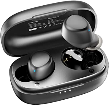 Photo 1 of TOZO A1 Mini Wireless?Earbuds Bluetooth 5.3 in Ear Light-Weight Headphones Built-in Microphone, IPX5 Waterproof, Immersive Premium Sound Long Distance Connection Headset with Charging Case, Black
