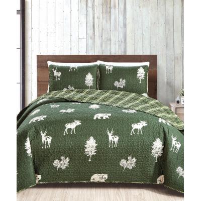 Photo 1 of 3 Piece Lodge Quilt Set with Shams
