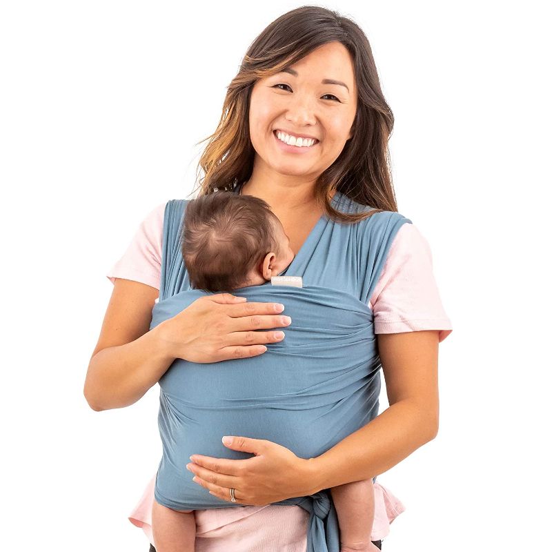 Photo 1 of WeeSprout Baby Wrap Carrier - Perfect Baby Carrier Wrap Sling for Newborn and Infant, Enhances Baby Bonding, Soft and Breathable, Ideal for Babywearing
