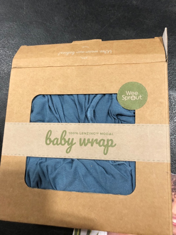 Photo 2 of WeeSprout Baby Wrap Carrier - Perfect Baby Carrier Wrap Sling for Newborn and Infant, Enhances Baby Bonding, Soft and Breathable, Ideal for Babywearing
