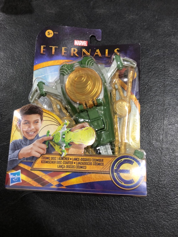 Photo 2 of Marvel the Eternals Cosmic Disc Launcher Toy, Inspired by the Eternals Movie, Includes 3 Discs, for Kids Ages 5 and up Multi
