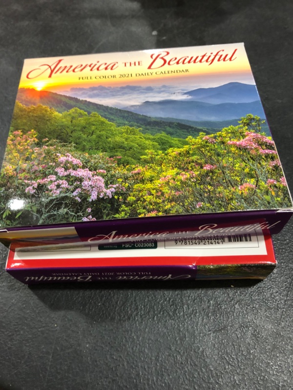 Photo 2 of 2pk of Willow Creek Press Calendars - America the Beautiful 12-Month 2021 Box Calendar
