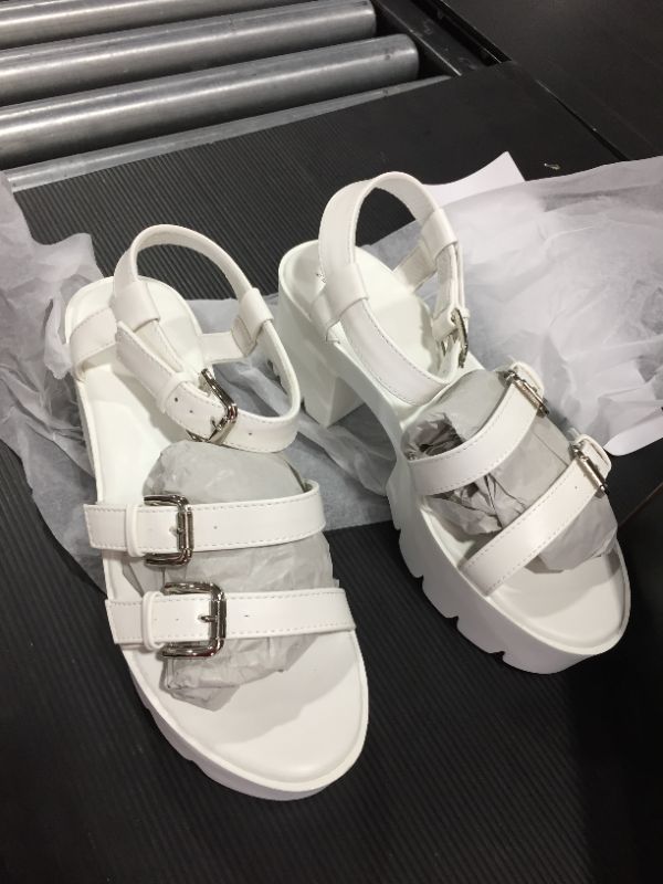 Photo 1 of WHITE CHUNKY PLATFORMS SZ 9 