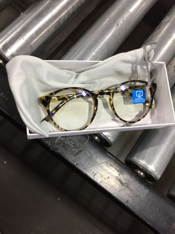 Photo 2 of K KENZHOU Blue Light Blocking Glasses Women Round Rim Frame Eyeglasses
