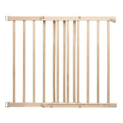 Photo 1 of Evenflo Walk-Thru Top Of Stairs Baby Gate, 30" - 48", Natural Wood