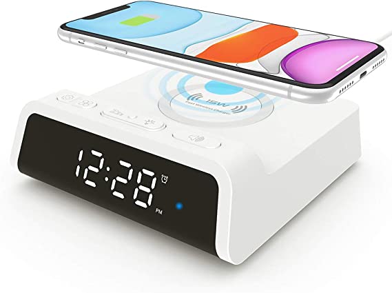 Photo 1 of Alarm Clock with 15W Fast Wireless Charging Pad