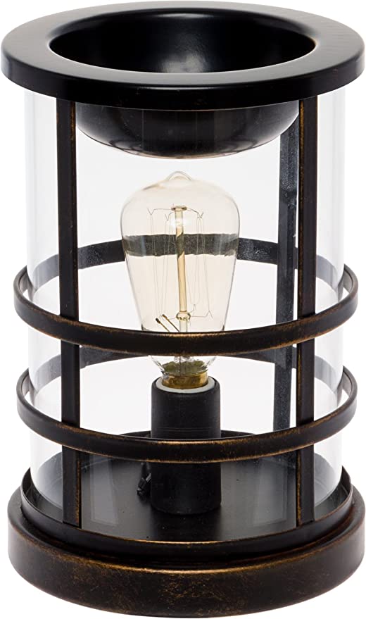 Photo 1 of Wax Warmer with a Vintage Style Bulb - Freshener Wax Melter Mindful Design (Oil Rubbed Bronze)
