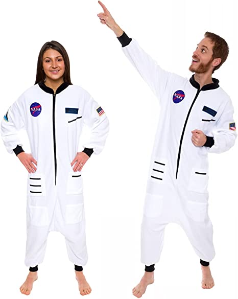 Photo 1 of Astronaut One Piece Adult Space Jumpsuit Cosplay Costume by Silver Lilly S/M
