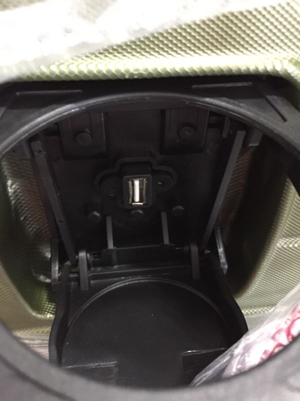 Photo 3 of Wrangler 20" Smart Spinner Carry-On Luggage With Usb Charging Port