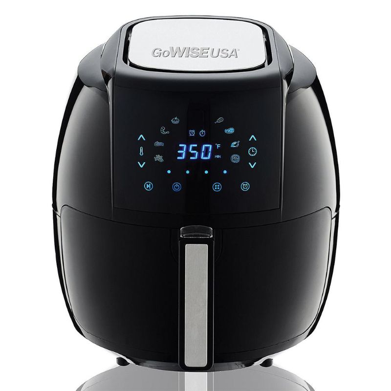 Photo 1 of Gowise Usa 5.8 Qt. Digital Air Fryer with Touch Screen in Black
