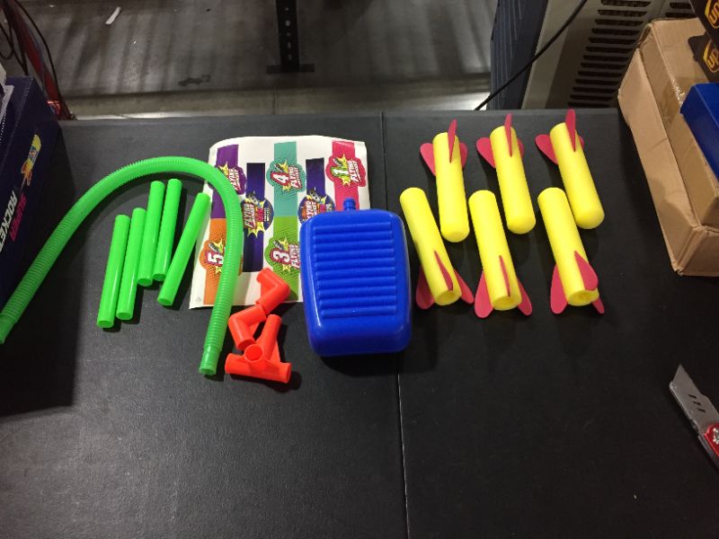 Photo 1 of KIDAMI Rocket Launchers for Kids with 6 Foam Rockets, Kids Outdoor Toys, Jump Rocket, Gift for Boys Girls Toddlers Ages 3 Years and up
