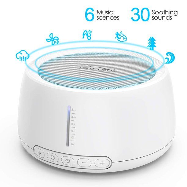 Photo 1 of "Happyline" White Noise Sound Machine for Sleeping,Famirosa Portable Sleep Therapy for Home, Office, Baby & Travel, 30 Relaxing & Soothing Nature Sounds (30 Sound)
