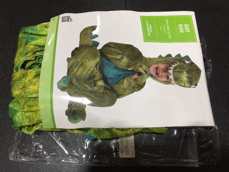 Photo 3 of dinosaur halloween costume for infants, 12--24 months, with attached hood, by amscan