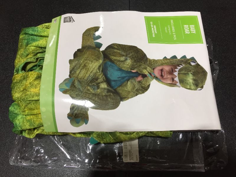 Photo 1 of dinosaur halloween costume for infants, 12--24 months, with attached hood, by amscan