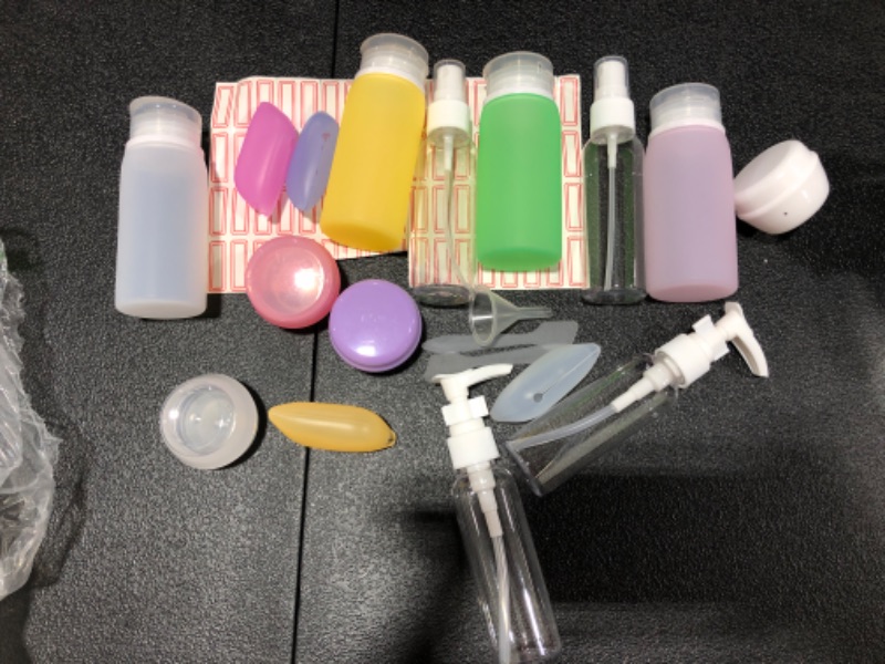 Photo 2 of 21 Pack Leak Proof Silicone Travel Bottles Set