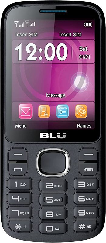 Photo 1 of BLU Jenny TV 2.8 T276T Unlocked GSM Dual-SIM Cell Phone w/ 1.3MP Camera - Unlocked Cell Phones - Retail Packaging - Black Blue