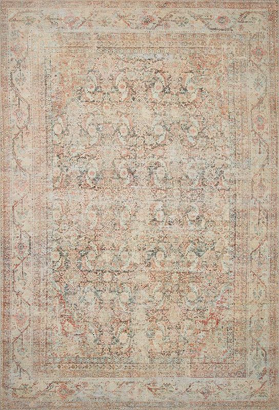 Photo 1 of Adrian Natural and Apricot 2 Ft. 3 in. X 3 Ft. 9 in. Area Rug
