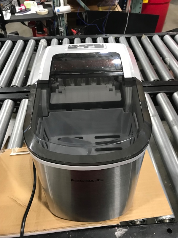 Photo 1 of Frigidaire 26 lb. Countertop Ice Maker EFIC117-SS, Stainless Steel

