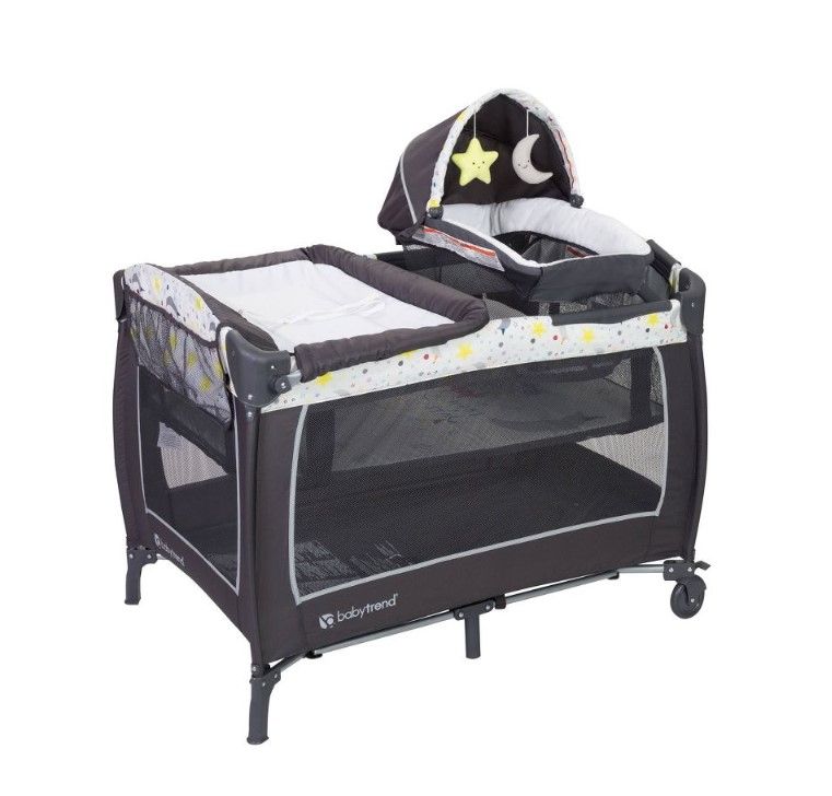 Photo 1 of Baby Trend Lil Snooze Deluxe II Nursery Center - Twinkle Twinkle Little Moon
