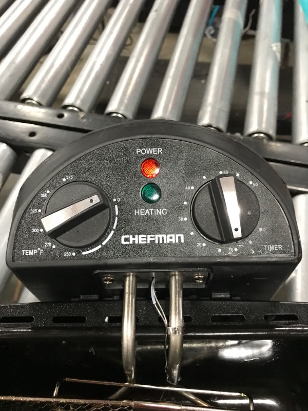 Photo 4 of Chefman Deep Fryer with Basket Strainer Perfect for Chicken, Shrimp, French Fries and More, Removable Oil Container and Rotary
