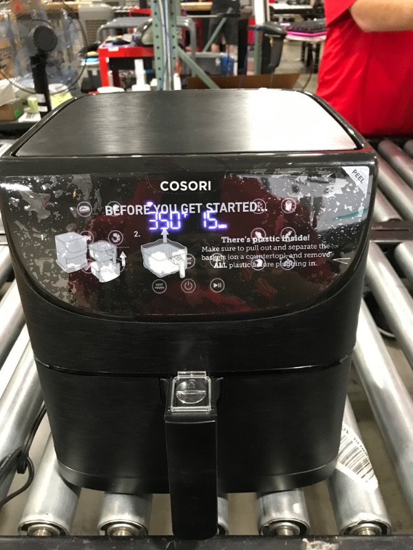 Photo 2 of COSORI Pro Smart Air Fryer 5.8QT 11-in-1 Cooking Presets (800+ Online Recipes) , APP and Touch Screen Control, Works with Alexa & Google Assistant, Dishwasher-Safe Square Basket
