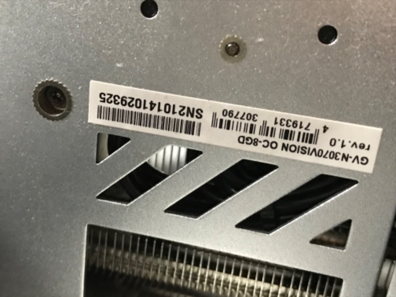 Photo 4 of Skytech Gamming PC (FOR PARTS) - x2 OLOy DDR4 RAM 8GB 3200 MHz CL16, GIGABYTE GeForce RTX 3070 Vision OC 8G Graphics Card, Western Digital 1TB WD Blue SN550 NVMe Internal SSD - Gen3 x4 PCIe 8Gb/s, M.2 2280, 3D NAND, Up to 2,400 MB/s - WDS100T2B0C
