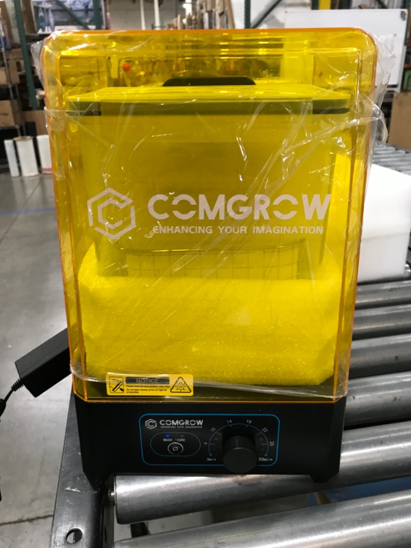 Photo 2 of COMGROW Wash and Cure Station with Large Wash Size 6.9x4.9x6.5in and Cure Size 7.1x7.9in, Washing and Curing Station for ELEGOO Mars Series ANYCUBIC Photon Series LCD/SLA/DLP Resin 3D Printer Models
