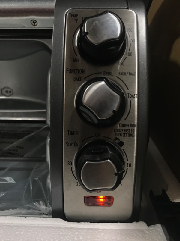 Photo 2 of Hamilton Beach Countertop Toaster Oven, Easy Reach With Roll-Top Door, 6-Slice, Convection (31123D), Silver
