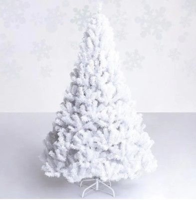 Photo 1 of 5 ft. Artificial PVC Christmas Tree with Stand White
