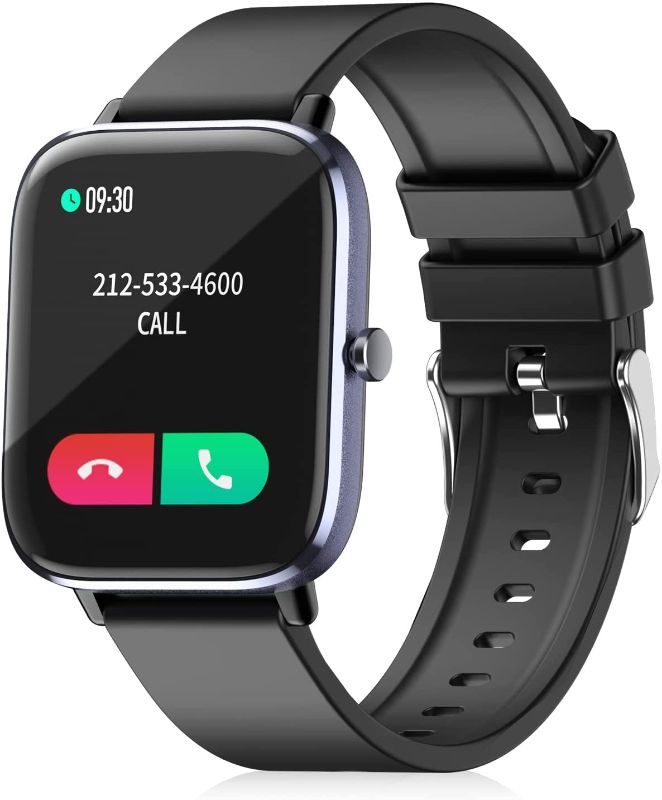 Photo 1 of 2022 Smart Watch with Bluetooth Call for Men Women, IP67 Waterproof Fitness Tracker with 1.7" HD Display Blood Pressure SpO2 Heart Rate Temperature Sleep Monitor for Android and iOS Phones
