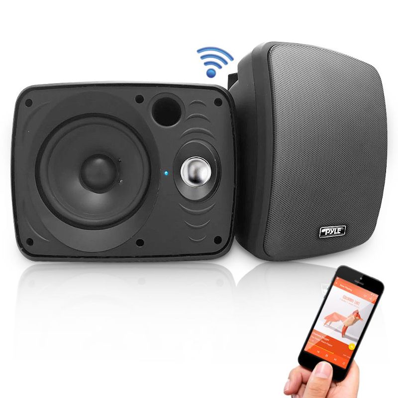 Photo 1 of Pyle PDWR64BTB 6.5" Indoor/Outdoor Bluetooth Speaker, 800W Peak, Black, Pair
