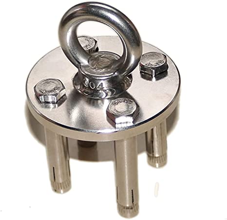 Photo 1 of Mount Anchor Bracket Aerial Rigging Hardware-304 stainless steel Suspension Ceiling Wall Hook Gym Training Straps, Aerial silks Yoga Swing Hammock, Battle Ropes, Boxing Equipment For All Aerial Sports
