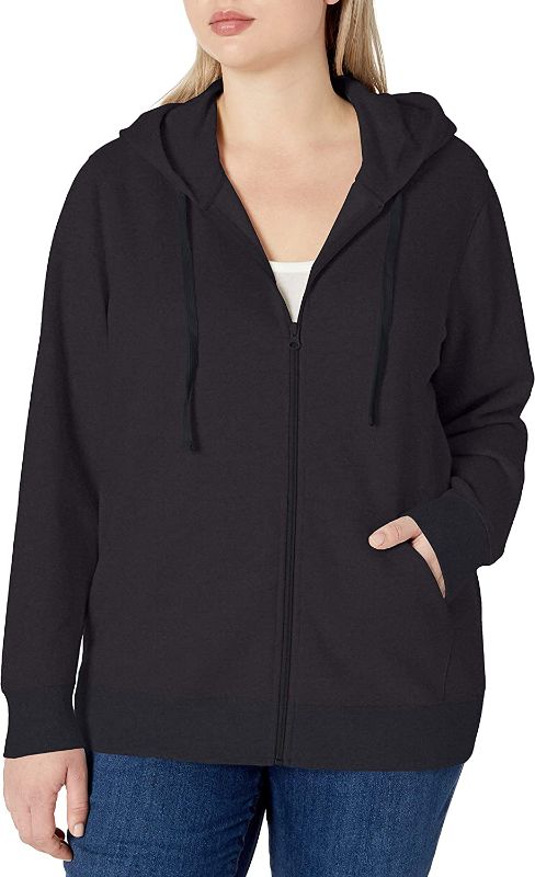 Photo 1 of Amazon Essentials Women's Plus Size French Terry Fleece Full-Zip Hoodie 3XL
