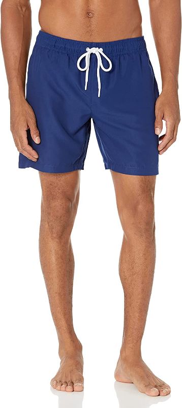 Photo 1 of Amazon Essentials Men's 7" Quick-Dry Swim Trunk M