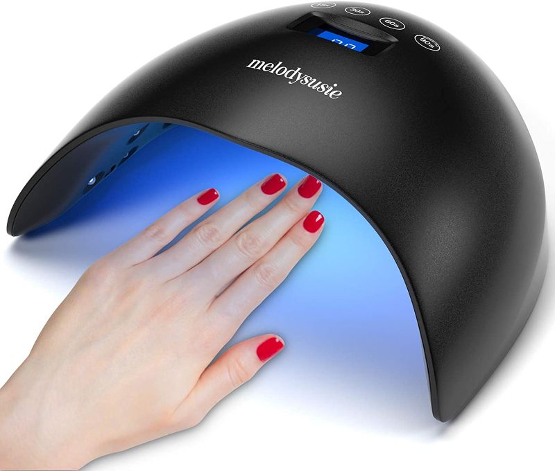 Photo 1 of MelodySusie 48W UV LED Nail Lamp Professional Nail Dryer with 4 Timer Setting and Automatic Sensor for Gel Nails Polish, Built-in LG Chips, UV Light for Nails, Suitable Salon Home Use