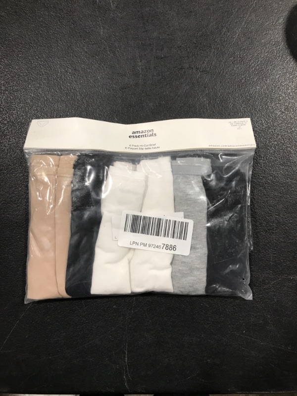 Photo 1 of 6 PACK HI CUT BRIEF 
SIZE LARGE 