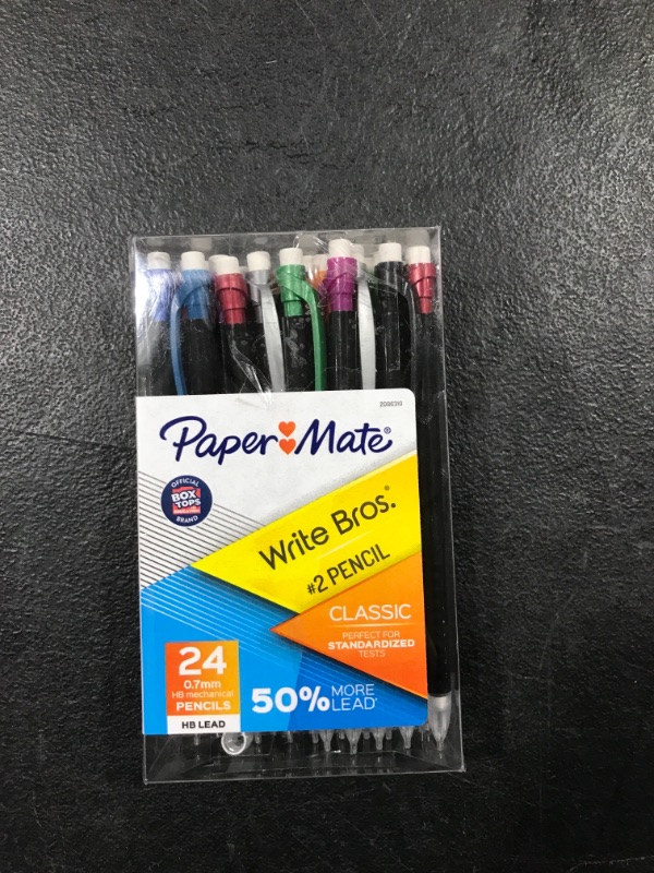 Photo 2 of Paper Mate Mechanical Pencils, Write Bros. Classic #2 Pencil, Great for Standardized Testing, 0.7mm, 24 Count