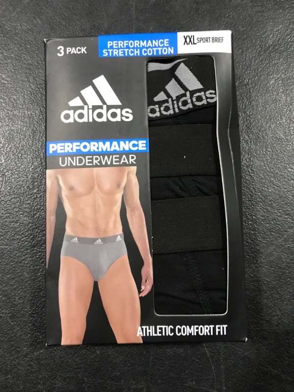 Photo 2 of adidas Men's Stretch Cotton Brief Underwear (3-Pack)
SIZE XXL