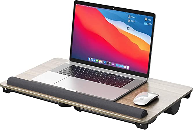 Photo 1 of ATUMTEK 27” Large Lap Desk Fits 17 inches Laptops, 2 in 1 Laptop Desk for Bed, Laptop Lap Desk with Cushion and Folding Legs for Home Office Working, Writing
