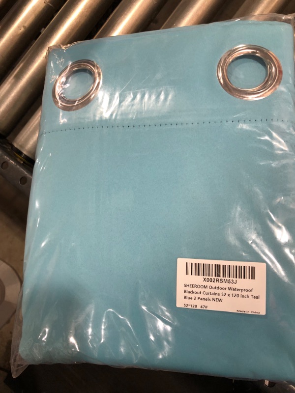 Photo 1 of 52*120in Teal Waterproof Blackout Curtains 