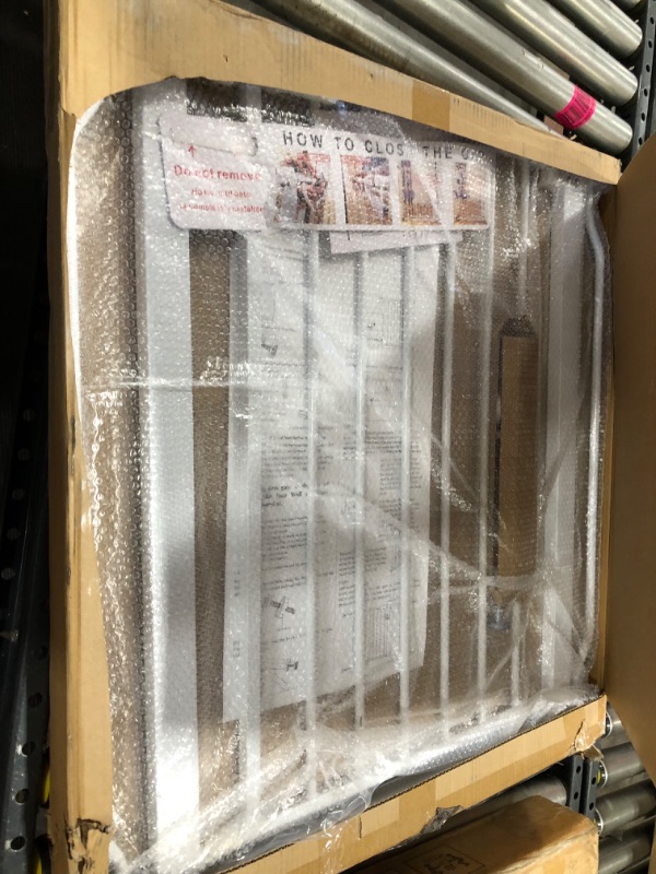 Photo 1 of BalanceFrom Easy Walk-Thru Safety Gate for Doorways and Stairways with Auto-Close/Hold-Open Features, Multiple Sizes
