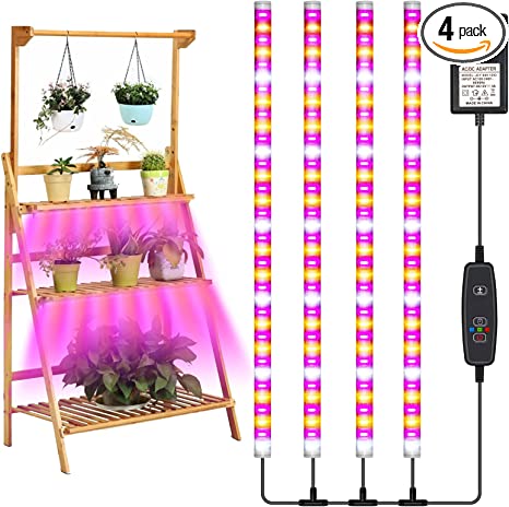 Photo 1 of LED Grow Light Strip for Indoor Plants, Full Spectrum Plant Light, 10 Dimmable Levels Plant Grow Lights Indoor with Timer 3/9/12Hrs, T5 Plant Growing Lamps for Seed Starting, Succulent, Bonsai, Cactus
