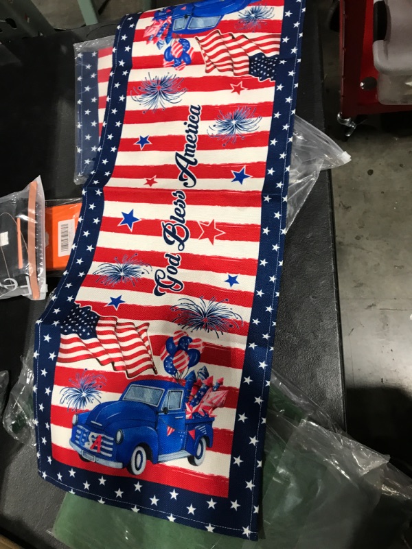 Photo 1 of 4TH OF JULY TABLE RUNNER