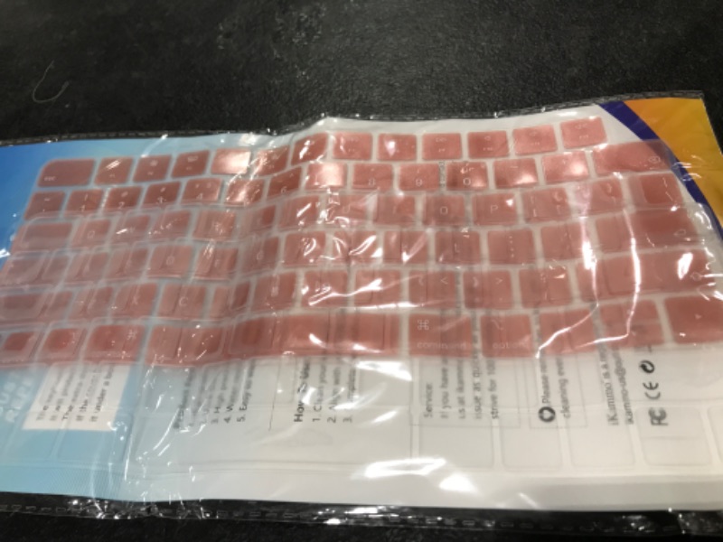 Photo 1 of 2 PACK SILICA GEL MEMBRANE KEYBOARD PROTECTION GOLD AND CLEAR