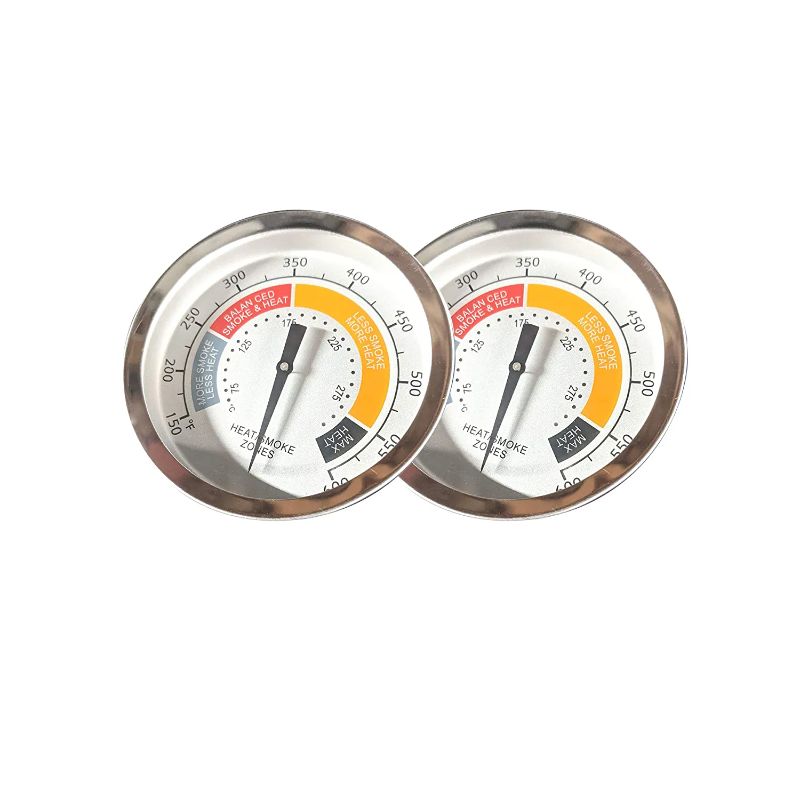 Photo 1 of 3 1/8'' BBQ Grill Temperature Gauge Charcoal Smoker Replacement Parts, and Most Smokers, OEM Charcoal Grill Pit Wood Smoker Thermomete Gauge Fahrenheit Compatible for Oklahoma Joe's (2Packs) 