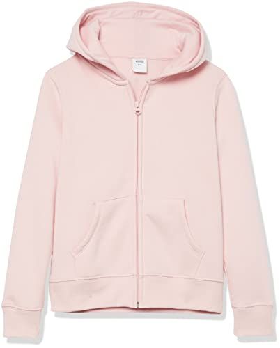 Photo 1 of Amazon Essentials Girls' Fleece Zip-up Hoodie Sweatshirt, Light Mauve, X-Large
